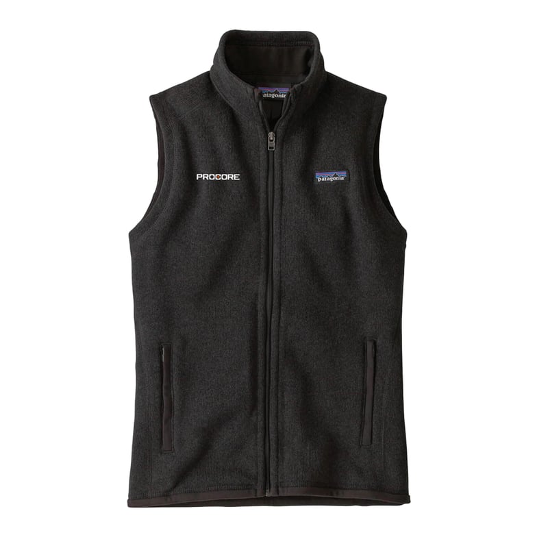 Procore Women's Patagonia Better Sweater Vest - Black
