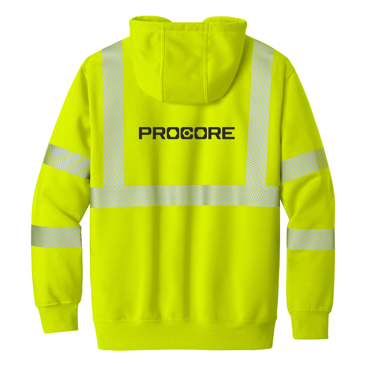 Procore Men's Carhartt High-Visibility Loose Fit Midweight Hoodie - image2