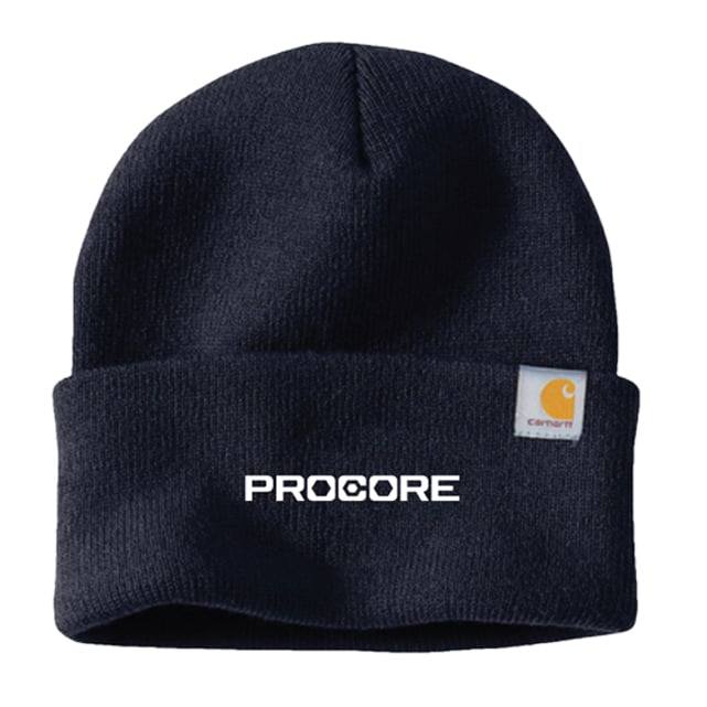 Procore Carhartt Knit Cuffed Beanie - Navy