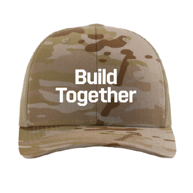 Procore Richardson 112 Snapback Trucker Cap - Build Together Edition - Multicam/ Arid Tan